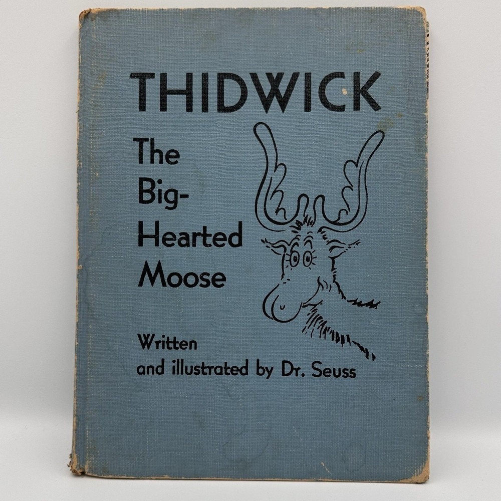 Vintage 1948‎ Thidwick The Big-Hearted Moose Dr Seuss Random House HC Childrens
